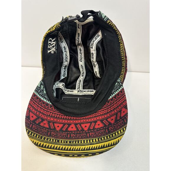 YOUNG & RECKLESS Cap Men's Snapback Hat Multi Colored Tribal Southwest Aztec - Picture 7 of 9